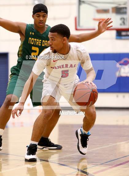 Thumbnail 3 in Notre Dame vs. George Washington Prep (CIF SoCal Regional D3 Round 2) photogallery.
