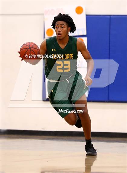 Thumbnail 2 in Notre Dame vs. George Washington Prep (CIF SoCal Regional D3 Round 2) photogallery.