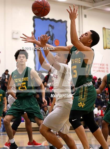 Thumbnail 2 in Notre Dame vs. George Washington Prep (CIF SoCal Regional D3 Round 2) photogallery.