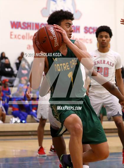Thumbnail 1 in Notre Dame vs. George Washington Prep (CIF SoCal Regional D3 Round 2) photogallery.