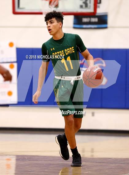 Thumbnail 3 in Notre Dame vs. George Washington Prep (CIF SoCal Regional D3 Round 2) photogallery.