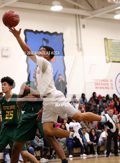 Thumbnail 2 in Notre Dame vs. George Washington Prep (CIF SoCal Regional D3 Round 2) photogallery.