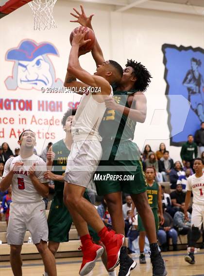 Thumbnail 1 in Notre Dame vs. George Washington Prep (CIF SoCal Regional D3 Round 2) photogallery.