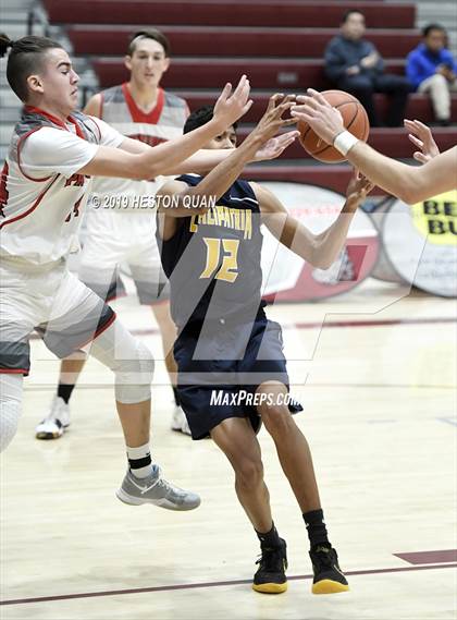 Thumbnail 2 in Hesperia Christian vs. Calipatria (Rancho Mirage Holiday Invitational) photogallery.