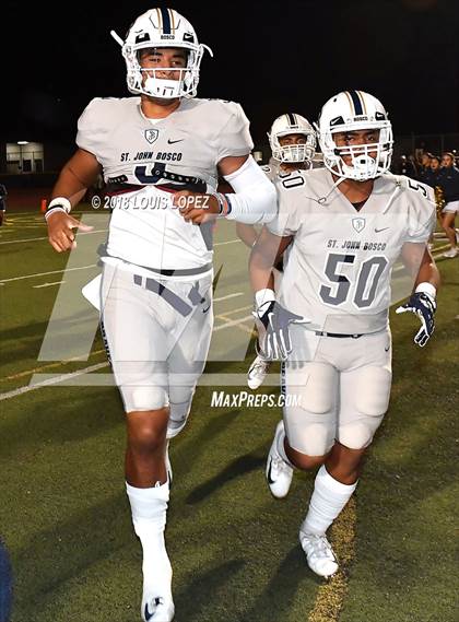 Thumbnail 2 in St. John Bosco vs. Oaks Christian (CIF SS Playoff DIV 1 Semi Final) photogallery.
