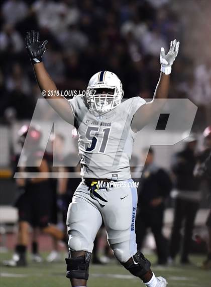 Thumbnail 3 in St. John Bosco vs. Oaks Christian (CIF SS Playoff DIV 1 Semi Final) photogallery.