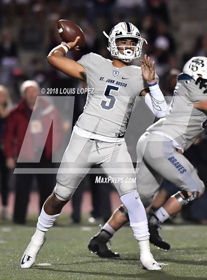 Thumbnail 2 in St. John Bosco vs. Oaks Christian (CIF SS Playoff DIV 1 Semi Final) photogallery.