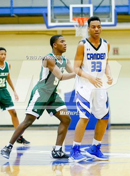 Thumbnail 3 in Great Bridge vs Camden County (Robert L. Vaughan Border Clash Basketball Invitational) photogallery.