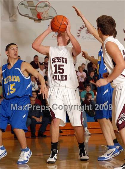 Thumbnail 1 in Elverado vs. Sesser-Valier (Sesser Holiday Tournament) photogallery.