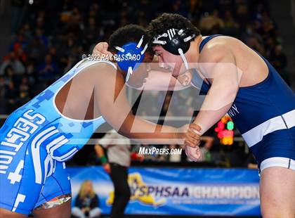 Thumbnail 1 in 2022 NYSPHSAA Wrestling Championships - Round 1 photogallery.
