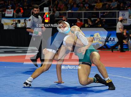 Thumbnail 3 in 2022 NYSPHSAA Wrestling Championships - Round 1 photogallery.
