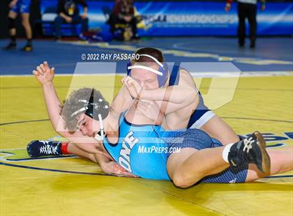 Thumbnail 1 in 2022 NYSPHSAA Wrestling Championships - Round 1 photogallery.