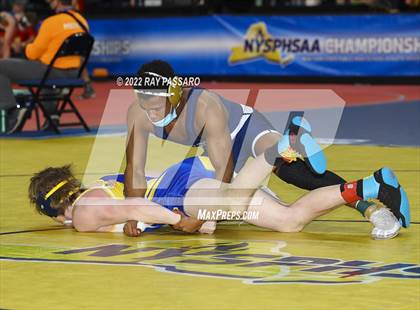Thumbnail 3 in 2022 NYSPHSAA Wrestling Championships - Round 1 photogallery.
