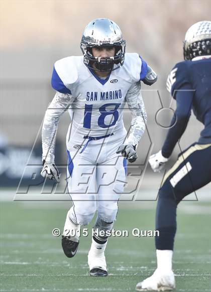 Thumbnail 2 in Central Catholic vs. San Marino (CIF State Small Schools Open Division Final) photogallery.