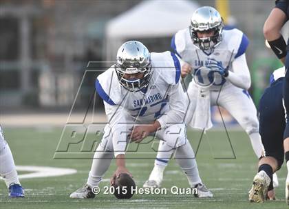 Thumbnail 1 in Central Catholic vs. San Marino (CIF State Small Schools Open Division Final) photogallery.