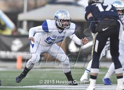 Thumbnail 3 in Central Catholic vs. San Marino (CIF State Small Schools Open Division Final) photogallery.