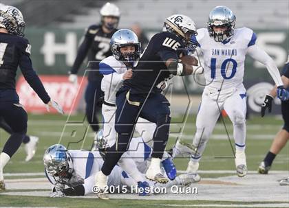 Thumbnail 1 in Central Catholic vs. San Marino (CIF State Small Schools Open Division Final) photogallery.