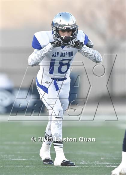Thumbnail 1 in Central Catholic vs. San Marino (CIF State Small Schools Open Division Final) photogallery.