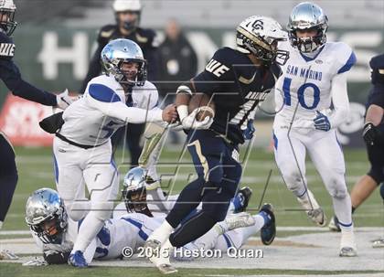 Thumbnail 2 in Central Catholic vs. San Marino (CIF State Small Schools Open Division Final) photogallery.