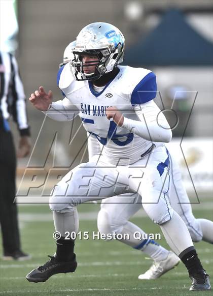 Thumbnail 2 in Central Catholic vs. San Marino (CIF State Small Schools Open Division Final) photogallery.