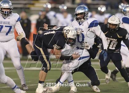 Thumbnail 2 in Central Catholic vs. San Marino (CIF State Small Schools Open Division Final) photogallery.