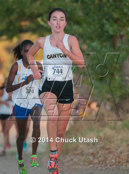 Thumbnail 3 in Clovis Invitational Division 2 5K Varsity Girls Race photogallery.