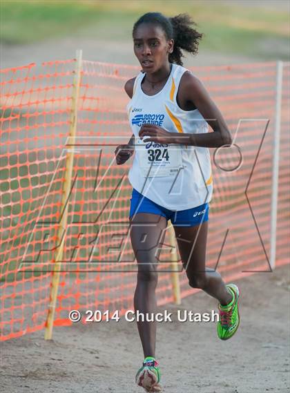 Thumbnail 3 in Clovis Invitational Division 2 5K Varsity Girls Race photogallery.