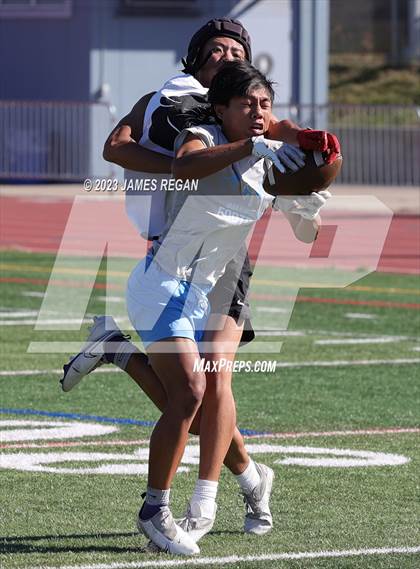 Thumbnail 1 in Burlingame @ Hillsdale (7v7 scrimmage) photogallery.