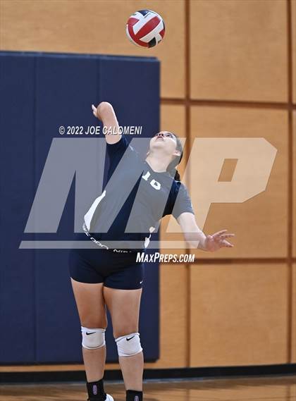 Thumbnail 2 in Brackenridge VS Providence Catholic (Boerne Volleyball Tournament) photogallery.