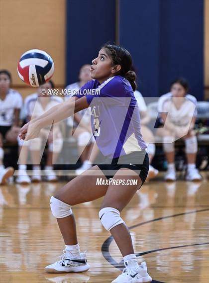Thumbnail 3 in Brackenridge VS Providence Catholic (Boerne Volleyball Tournament) photogallery.