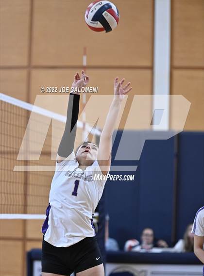 Thumbnail 2 in Brackenridge VS Providence Catholic (Boerne Volleyball Tournament) photogallery.