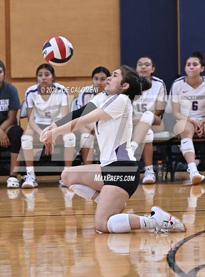 Thumbnail 3 in Brackenridge VS Providence Catholic (Boerne Volleyball Tournament) photogallery.