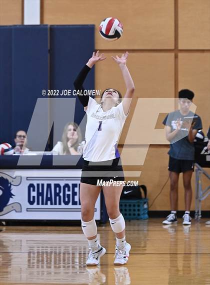 Thumbnail 3 in Brackenridge VS Providence Catholic (Boerne Volleyball Tournament) photogallery.