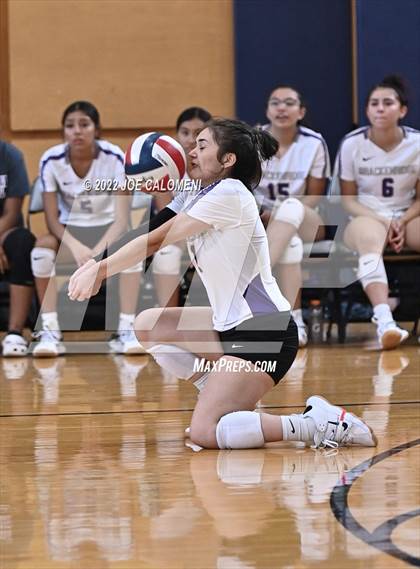 Thumbnail 2 in Brackenridge VS Providence Catholic (Boerne Volleyball Tournament) photogallery.