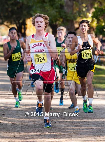 Thumbnail 2 in CIF State Cross Country Championships (D3 Boys Race) photogallery.