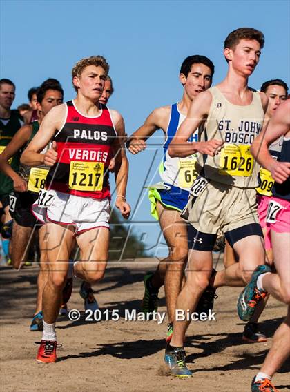 Thumbnail 2 in CIF State Cross Country Championships (D3 Boys Race) photogallery.