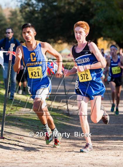 Thumbnail 2 in CIF State Cross Country Championships (D3 Boys Race) photogallery.