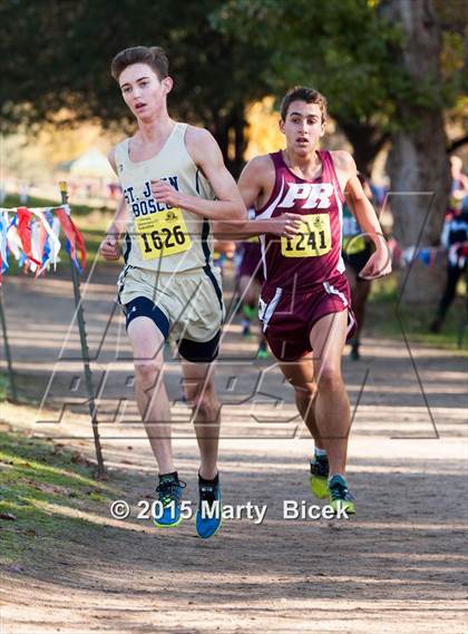 Thumbnail 3 in CIF State Cross Country Championships (D3 Boys Race) photogallery.