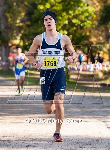 Thumbnail 3 in CIF State Cross Country Championships (D3 Boys Race) photogallery.