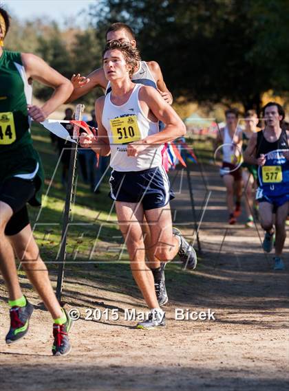 Thumbnail 2 in CIF State Cross Country Championships (D3 Boys Race) photogallery.