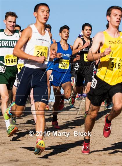 Thumbnail 3 in CIF State Cross Country Championships (D3 Boys Race) photogallery.