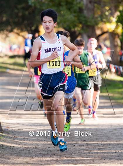 Thumbnail 2 in CIF State Cross Country Championships (D3 Boys Race) photogallery.