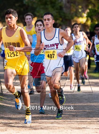 Thumbnail 1 in CIF State Cross Country Championships (D3 Boys Race) photogallery.