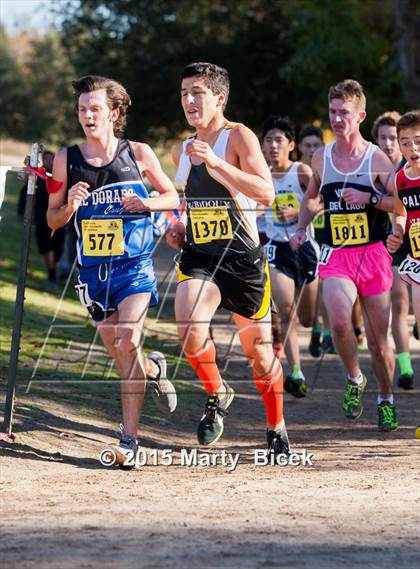 Thumbnail 1 in CIF State Cross Country Championships (D3 Boys Race) photogallery.