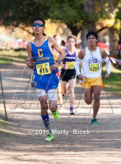 Thumbnail 3 in CIF State Cross Country Championships (D3 Boys Race) photogallery.