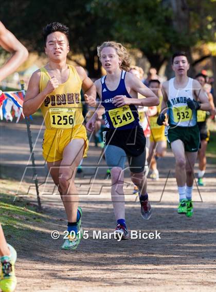 Thumbnail 2 in CIF State Cross Country Championships (D3 Boys Race) photogallery.