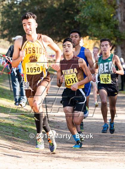 Thumbnail 2 in CIF State Cross Country Championships (D3 Boys Race) photogallery.