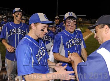Thumbnail 3 in Geneseo vs. Red Jacket (NYSPHSAA Section 5 Class C Final) photogallery.