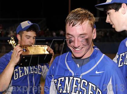 Thumbnail 2 in Geneseo vs. Red Jacket (NYSPHSAA Section 5 Class C Final) photogallery.