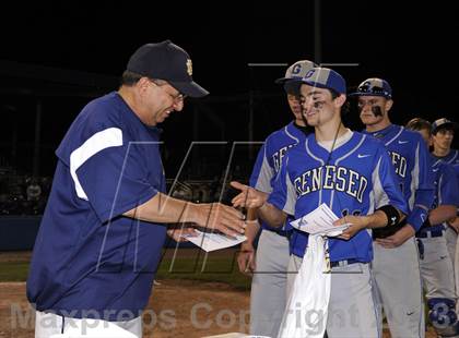 Thumbnail 1 in Geneseo vs. Red Jacket (NYSPHSAA Section 5 Class C Final) photogallery.